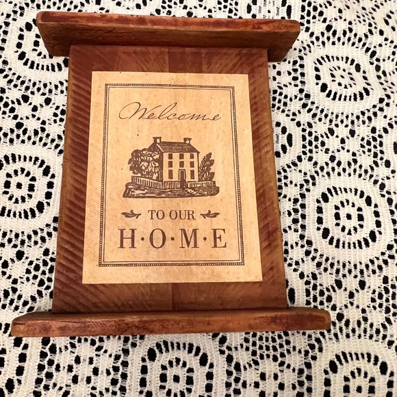 Other - Wooden Rustic "Welcome to Our Home" Plaque | Cottage